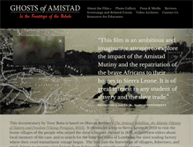 Tablet Screenshot of ghostsofamistad.com